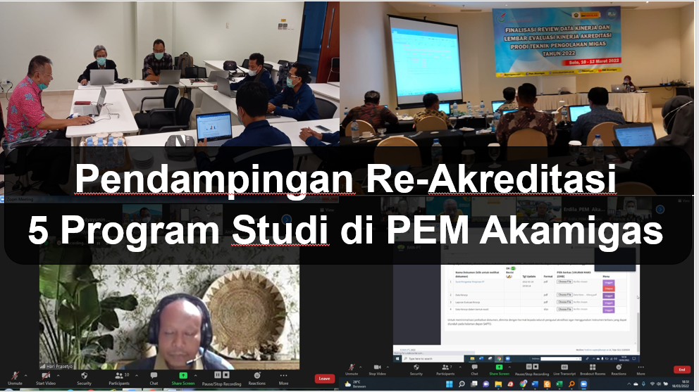 You are currently viewing Pendampingan Re-Akreditasi 5 Program Studi  di PEM Akamigas