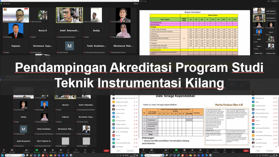 You are currently viewing Pendampingan Akreditasi Program Studi Teknik Instrumentasi Kilang
